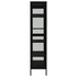 Lady Jillian -  Display Cabinet Black 90x40x180 cm Steel and Tempered Glass